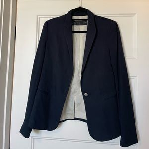 Zara Basics Navy Women’s Blazer Size Medium